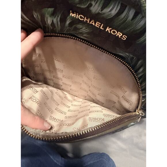 MICHAEL KORS Palm Leaf MEDIUM BACKPACK MK SIGNATURE brown/green - Picture 5 of 7